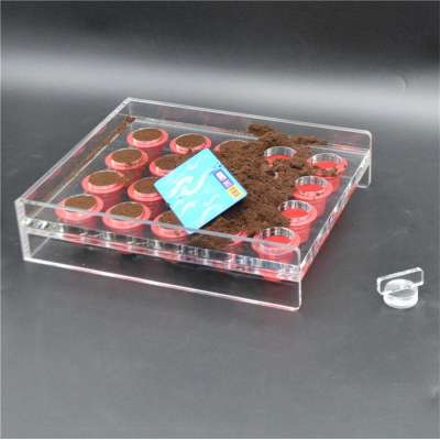 Hot Sale Manual Nespresso Filling Tool Transparent Acrylic Board Coffee Capsule Fill Parts